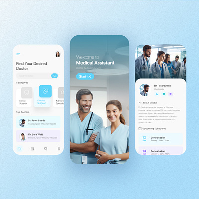 Medical appointment app ai ai generated dental medical productdesign ui user interface ux