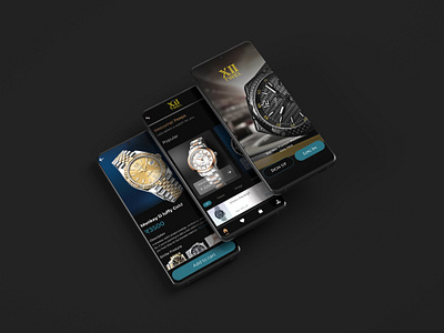 Twel Watches Mobile App Design app branding design graphic design illustration logo ui ux