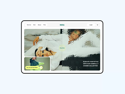 Koza - E-commerce Web design 3d animation app branding design ecommerce graphic design illustration landing page logo mobile app motion graphics shopping typography ui ux website