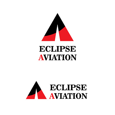 Eclipse Aviation branding design graphic design logo typography vector