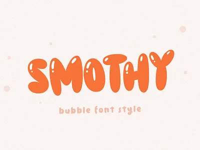 Smothy Bubble Font - Free Bubble Font! balloon font birthday font bubble bubble font canva child cute font fonts free free font fun kids logo logotype playful rounded smooth typeface typography
