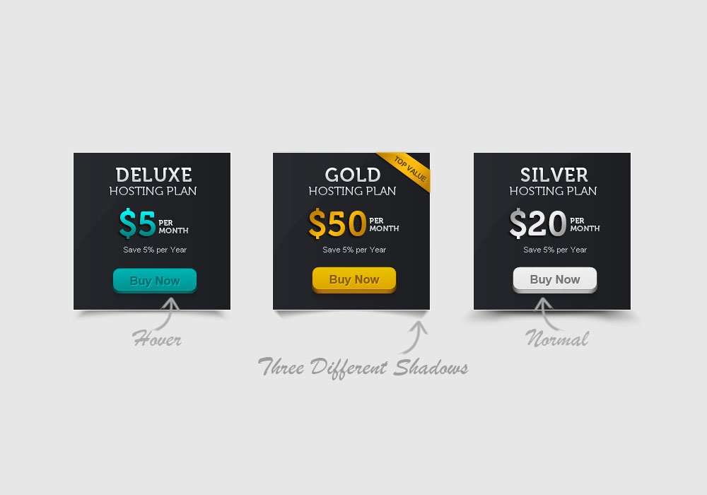 Pricing Tables – Web Elements