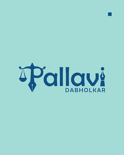 Logo Design of Advocate | Pallavi Dabholkar brand logo branding design illustration logo logo design logo design concept logo designer logodesign