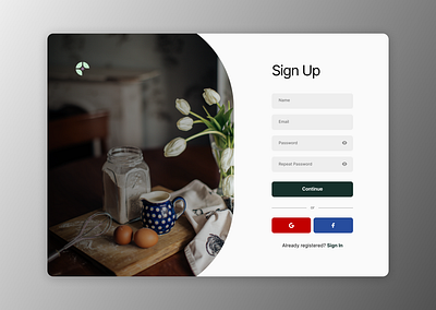 DailyUI #001 - Sign Up dailyui sign in signup ui ux