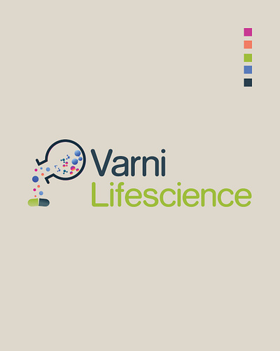 Logo Design of Laboratory | Varni Lifescience brand logo branding design illustration logo logo design logo design concept logo designer logodesign