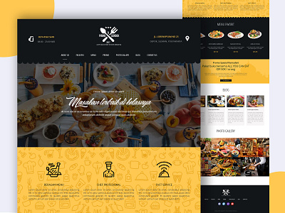 Cafe Landing Page cafe design landingpage restarurant ui ux website