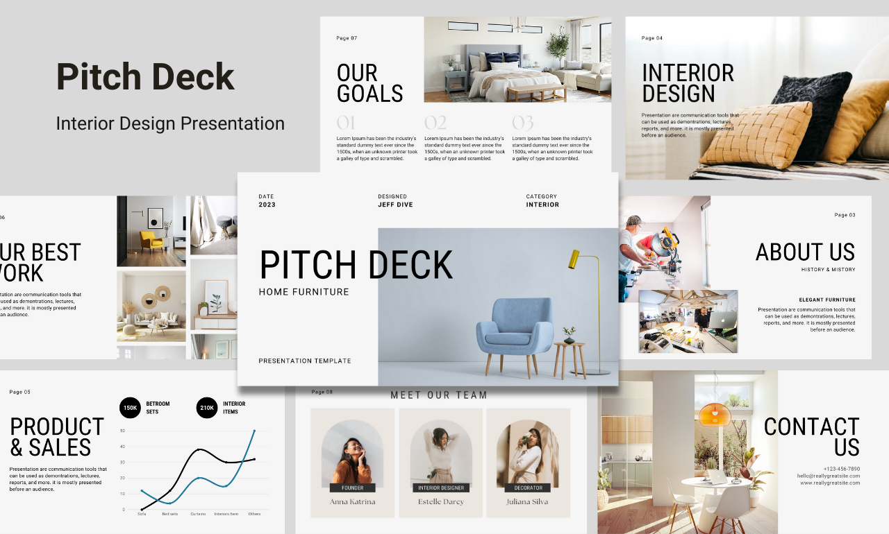 Pitch Deck- Interior Design Presentation By Hajra Siddiqui On Dribbble