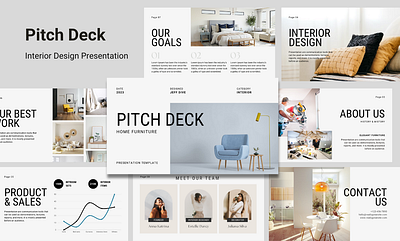 Pitch Deck- Interior Design Presentation branding graphic design pitch deck presentation template ui uiux