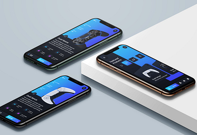 Neumorphism Gaming App branding ui