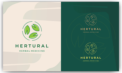 HERTURAL LOGO app branding design graphic design illustration logo vector