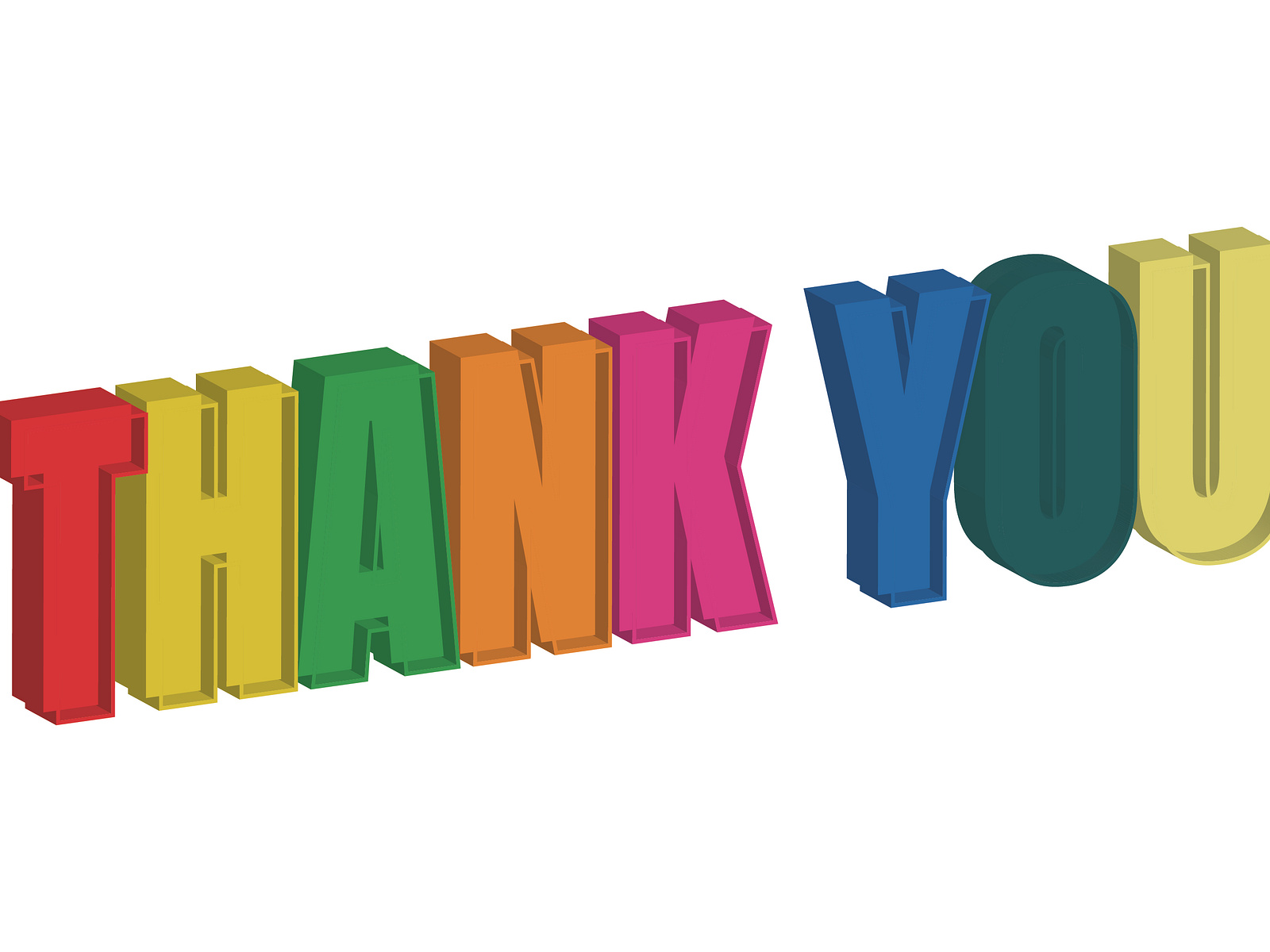 3D Thank You Typography by Rameen Tabassum on Dribbble
