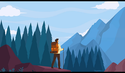 Adventure Website animation branding ui