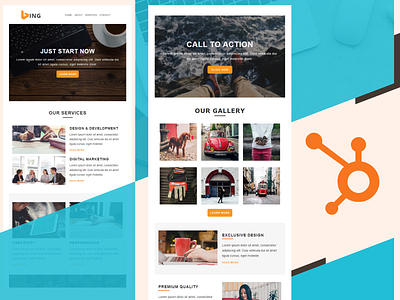 Bing – HubSpot Email Newsletter Template email template email template design hubspot template hubspot2023 new hubspot template