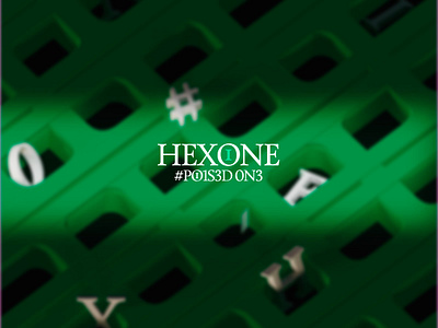 Hexoine - element render 3d 3d illustration 3dart abstract b3d branding graphic design hero hero block hero section