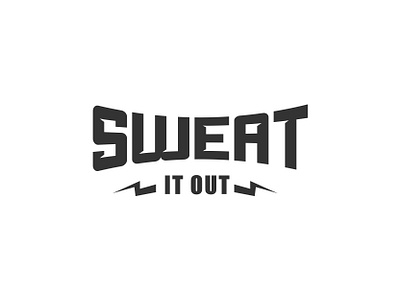 Sweat it Out brand branding design fit gym health icon identity illustration lettering letters logo sweat symbol typo typography ui vecotr