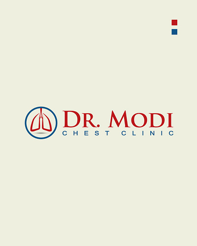 Logo Design of Hospital | Dr. Modi Chest Clinic brand logo branding design illustration logo logo design logo design concept logo designer logodesign