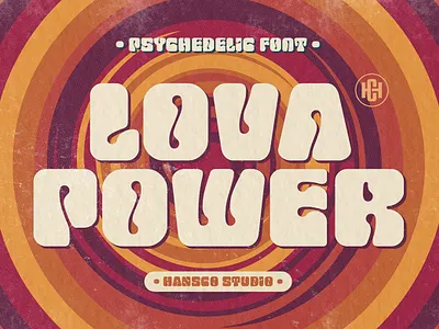 Lova Power Font Retro Psychedelic Font Free! 40s chunky cool font fonts free font funky goodtype graphic design groovy logo logotype old psychedelic retro type typeface typography vibes vintage