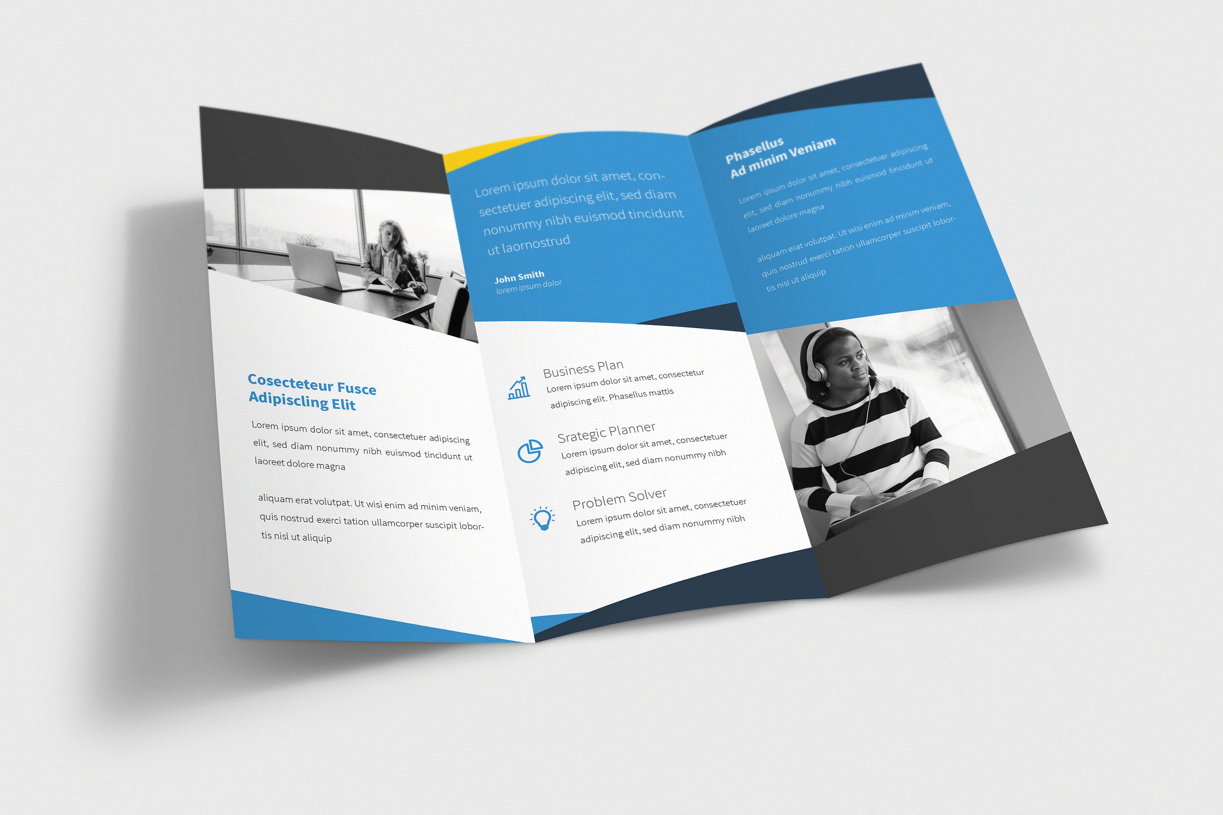 Marketing Tri Fold Brochure by Sakhawat Hossen on Dribbble