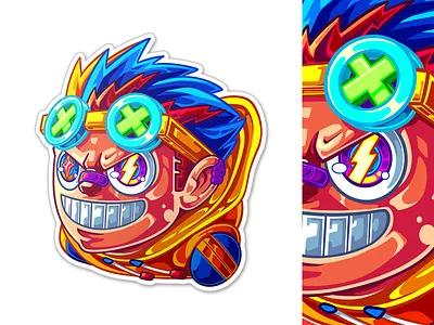 Wokeboy Rage Keycap Sticker art branding cartoon characterdesign colorfull design fanart fun illustration sticker toydesign