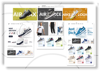 Nike - Sneaker Store (UI / UX Design) ecommerce graphic design shoe ui ux