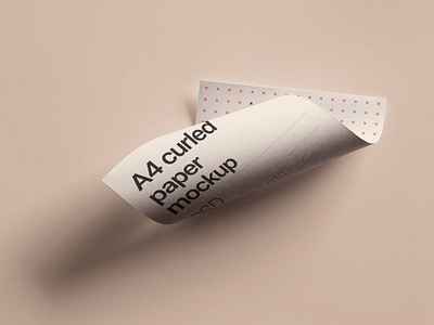 A4 Curled Paper Mockup a4 paper branding mockup mockup design mockup download paper paper mockup psd mockup