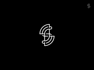 S + Wi-Fi _ Logo design adobe brand branding cool creative illustrator letter s logo minimal monoline radar signal simple technically wi fi