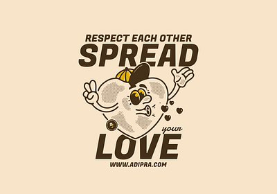Spread your love - respect each other adipra std love t shirt