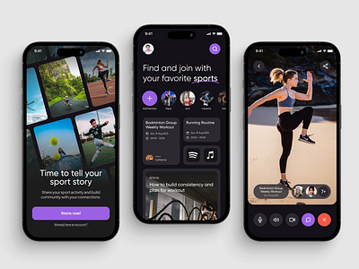 Riada - Sport Community App app branding club community design fandom forum illustration minimal social social networking sport typography ui ui design uidesign uiux user interface user interface design ux