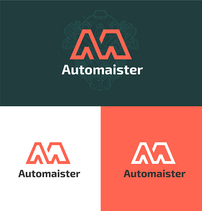 Automaister - Logo Design automaister branding car graphic design logo master mechanic