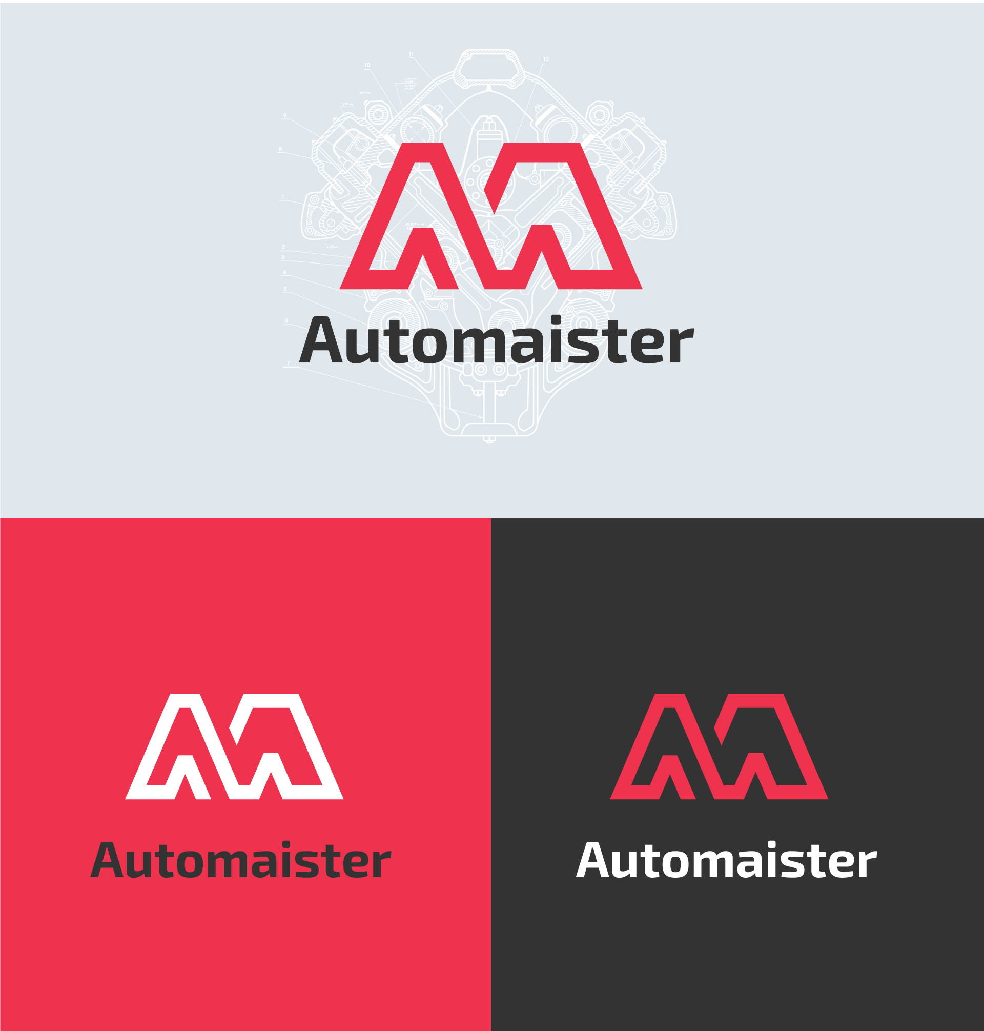 Automaister - Logo Design by Pixel Buddy on Dribbble, image size:1920x2011
