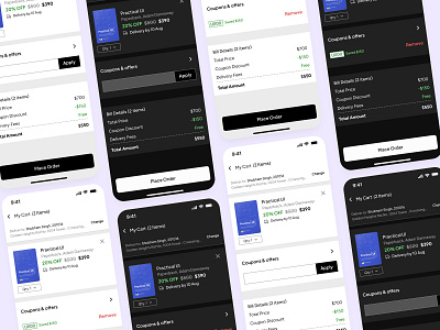 Checkout page for the Bookstore app cart checkout daily ui figma ui ui design