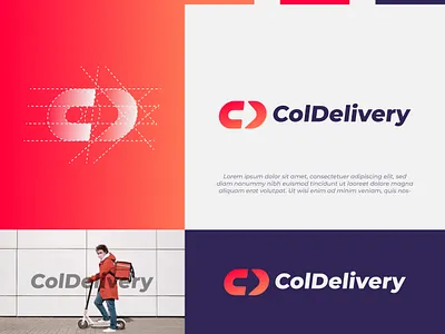 ColDelivery Branding app icon brand brand identity branding c logo concept creative d logo delivery logo design idea logo logotype mark minimal minimalist logo modern orange logo symbol visual identity