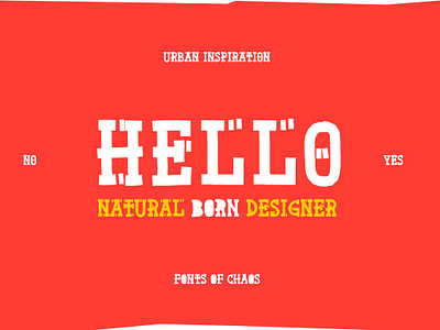 Natural Born Designer - font