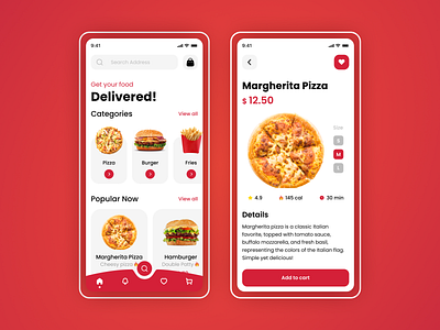 Food Delivery App branding graphic design logo mobile application ui ux