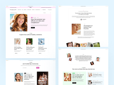 Brand cosmetics - Ecommerce - Blog article blog cosmetics desktop ecommerce landing page modules post product responsive rwd shop skin skincare ui ux web webdesign webdesigner website