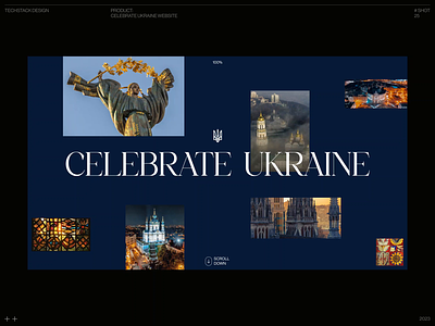Celebrate Ukraine Website design desktop fonts independence day interface landing ui ui design ukraine web design