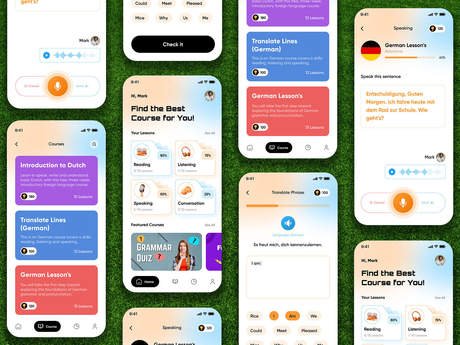 Latest Language Learning Mobile App Design by CMARIX on Dribbble