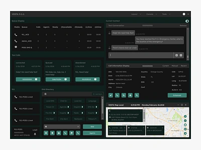 Help center 112 911 call call emergency connection dark mode design desktop design emergency help help center map local speed dial text calls text conversation ui ux
