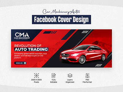 CMA Trades - Car Business Facebook Banners animation app banner ads banner design branding car banner design car facebook cover car post car post design design facebook cover facebook cover design graphic design illustration logo ui vector