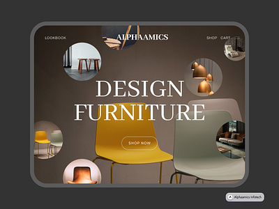 Furniture E-Commerce Web Ui Design app branding design graphic design illustration logo typography ui ux vector