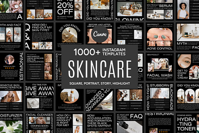 Skincare Canva Template 3d aesthetic skincare animation app beauty skincare branding design glowing skincare graphic design illustration logo luxury skincare modern skincare motion graphics skincare tips skincare vegan typography ui ux vector