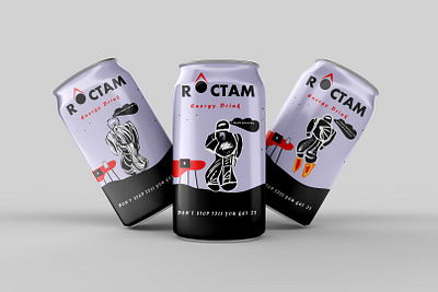 Roctam Energy Drink beverages brand identity branding design energy energy drink graphic design liquid drinks logo packagingdesign