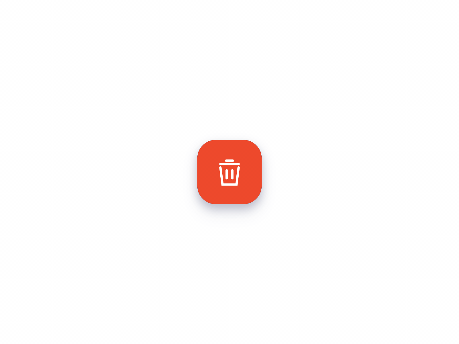 Delete/Trash Button animation basket button delete design graphic design interaction liquid motion design trash ui ux visual design