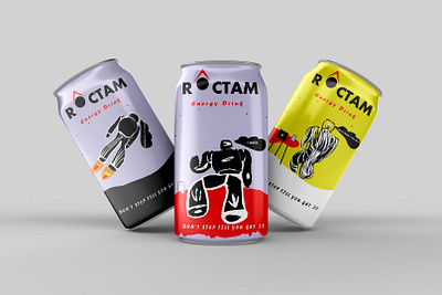 ROCTAM ENERGY DRINK beverages brand identity branding design energy energy drink graphic design illustration logo ui