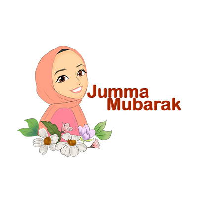 Jumma Mubarak Flat Illustration app branding design graphic design illustration lesson lifestyle logo ui vector