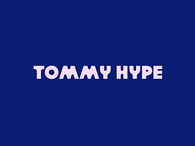 Tommy Hype logotype design branding illustration logo