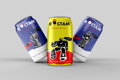 ROCTAM ENERGY DRINK beverages brand identity brand personality brand story branding color design energy energy drink iconography illustrations logo logo designer packaging design products services stationary typography verbal identity visual identity