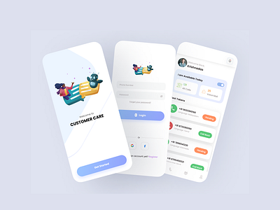 IVR-Interactive Voice Response App app brandedapp customercare design mobileapp ui uiux ux