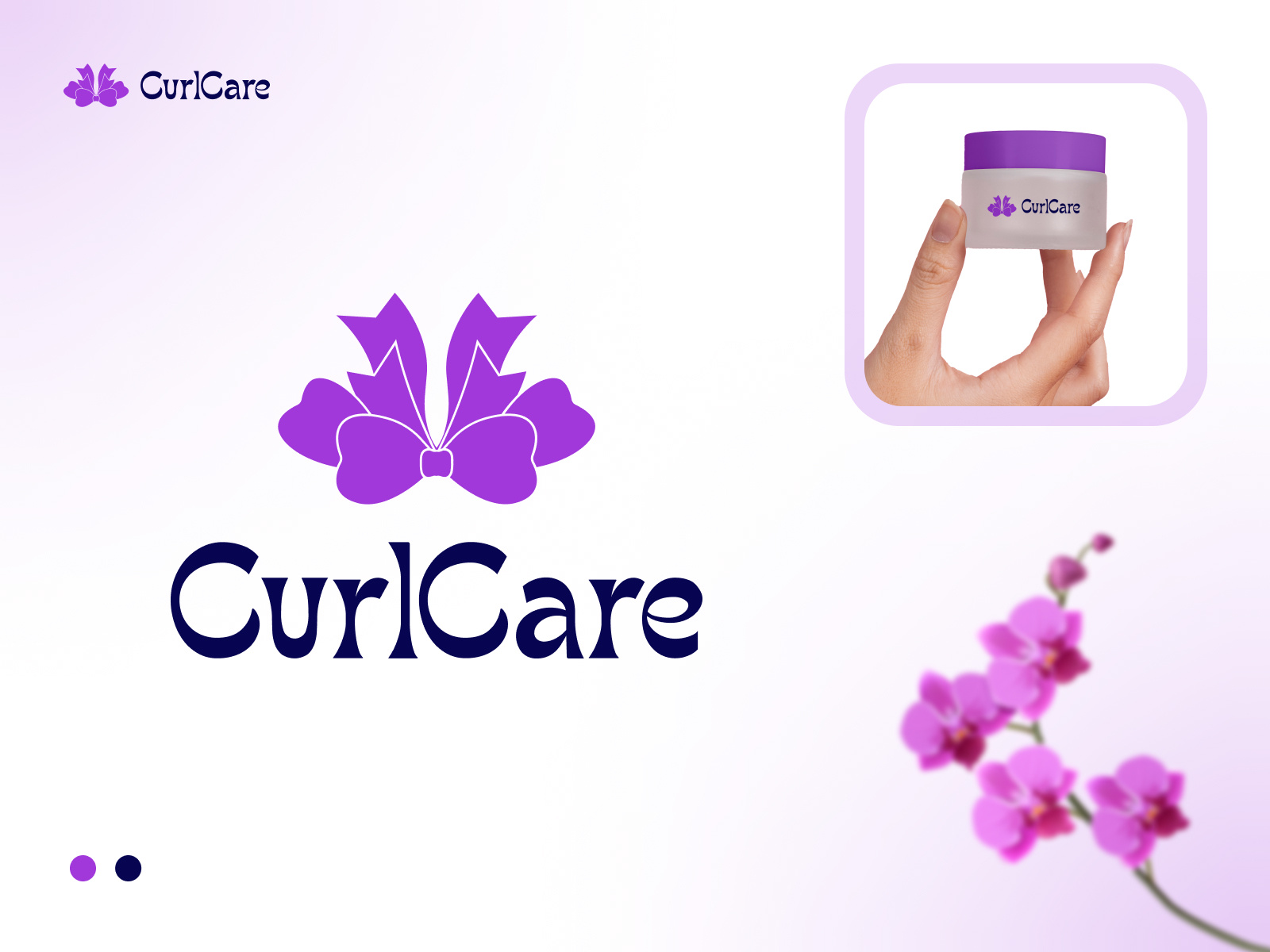 Curlcare logo design template beautybranding brand guideline brand identity branding chiccosmetics cosmetics logo curlcare logo design graphic design logo luxury logo luxurybeauty modern logo smart logo vector visual logo