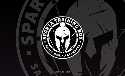 Sparta Training Box Logo argentina box branding circle crossfit grunge helmet logo sparta sport training